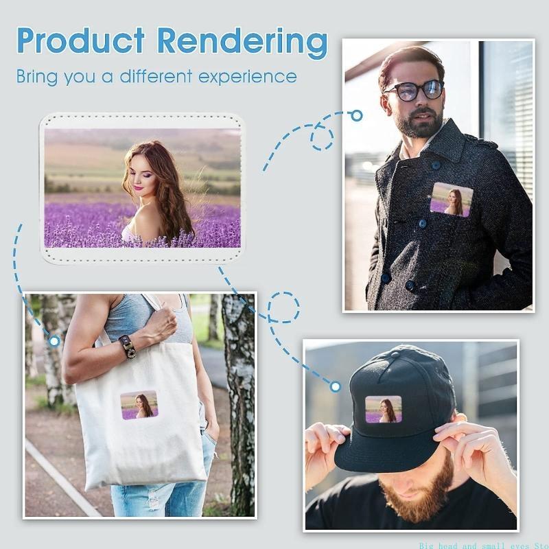581C 10 Pieces Blank Leather H - Hat Sublimation Blank recension och pris