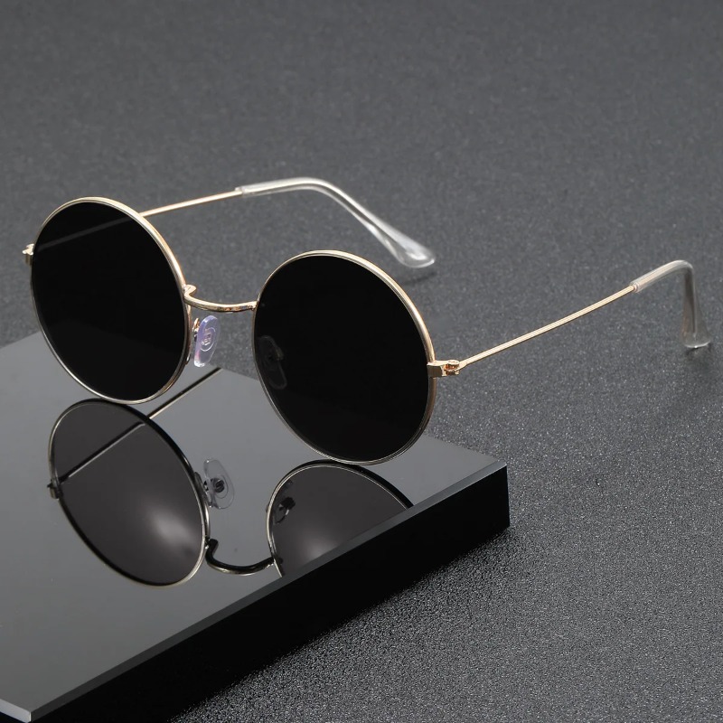 Retro Men Punk Style Sunglasse - Metal Photo Panel recension och pris