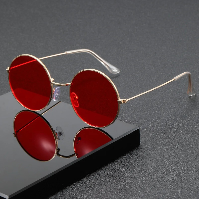 Retro Men Punk Style Sunglasse - Metal Photo Panel recension och pris
