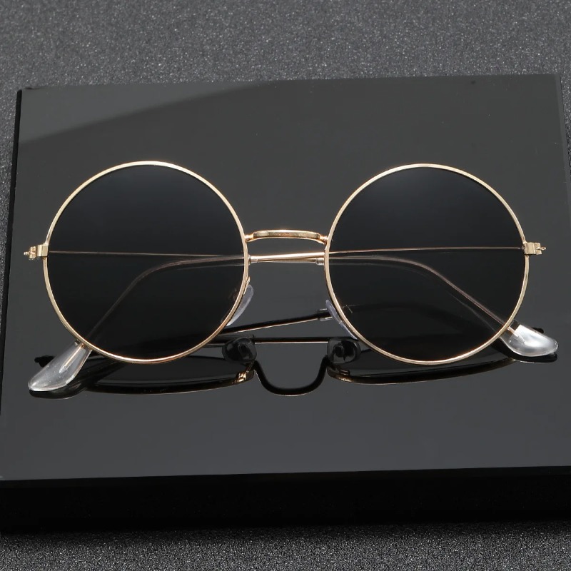 Retro Men Punk Style Sunglasse - Metal Photo Panel recension och pris