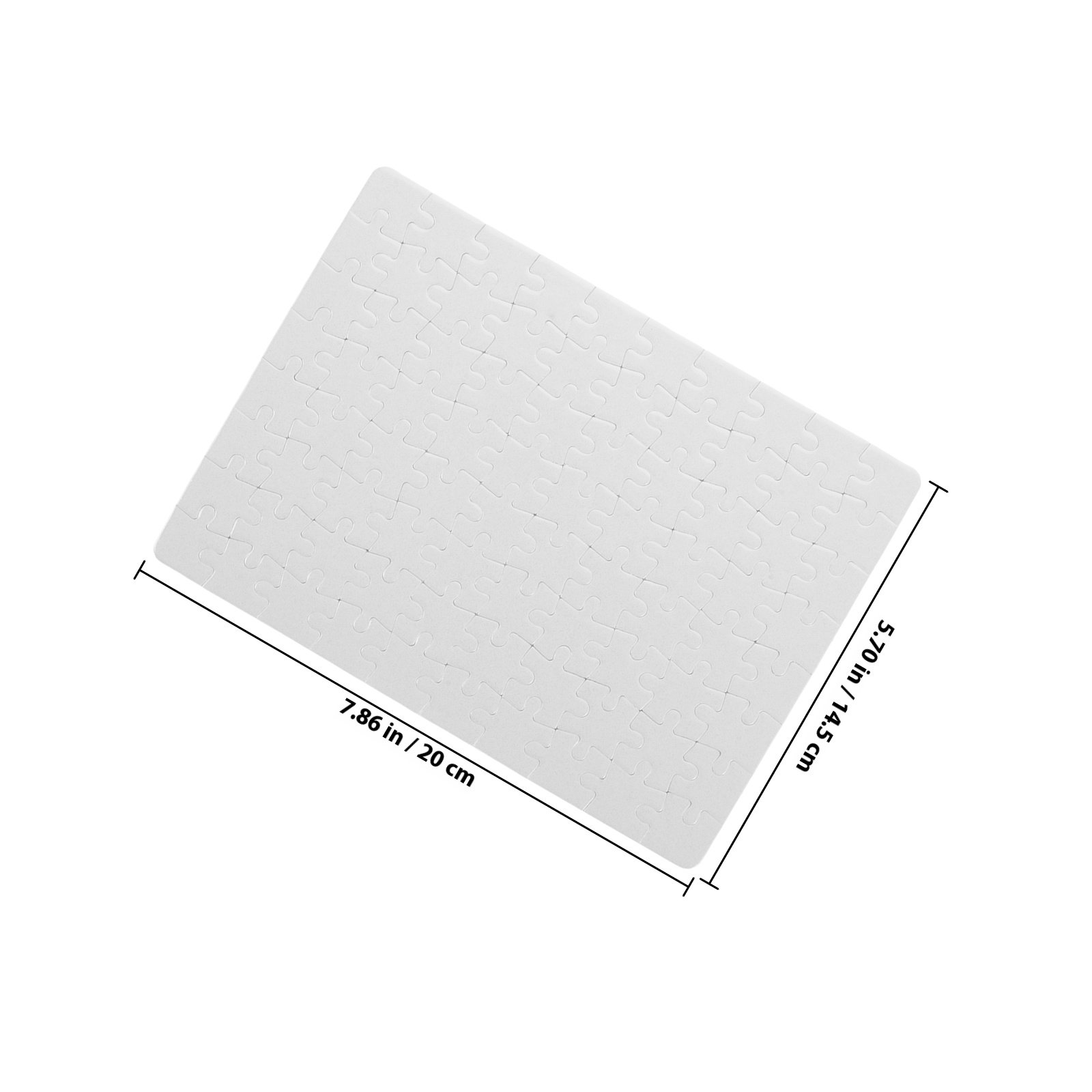 4Sheets Blank Puzzle Pieces Wh - Puzzle Blank White recension och pris